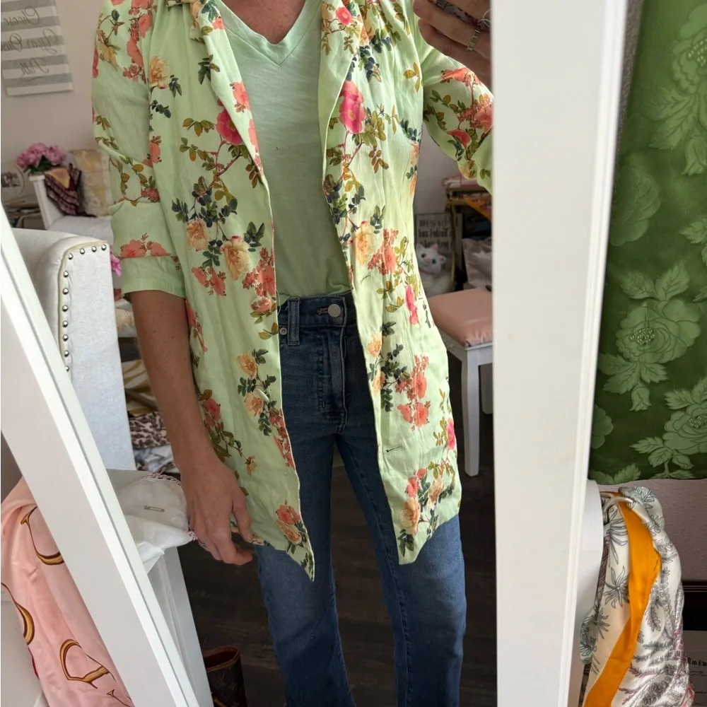 Revolve X Lovers & Friends Miller Blazer Mini in Sage Floral 🎀🌷